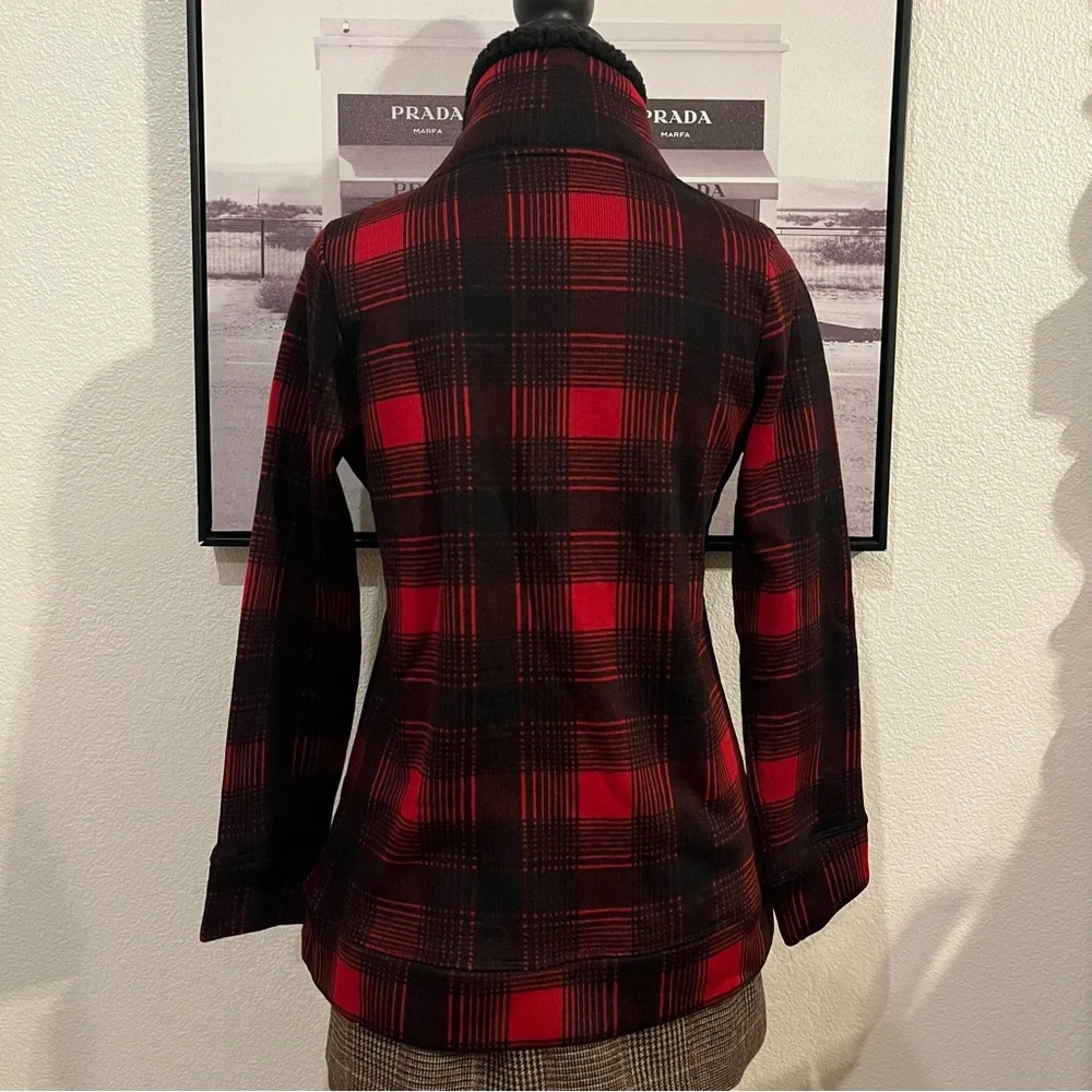 St Johns Bay Active plaid fleece pullover - Picture 3 of 3